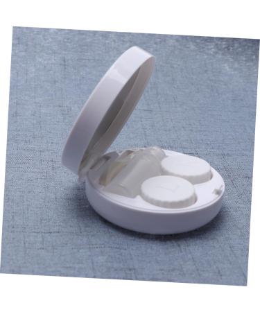 Buy SOLUSTRE 1pc White Contact Lens Case with Mirror - Perfect for Travel & Eye Care - Buy Online on GoSupps.com