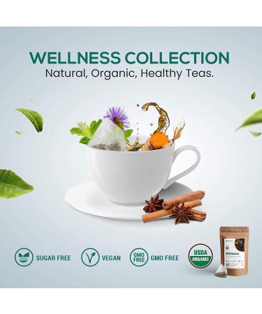 Organic Herbal Ginger Tea 70g - Herbaly Wellness Collection - 28 Count Bag - Buy Online on GoSupps.com