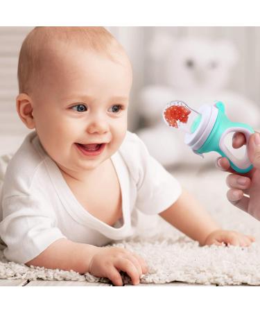 Fruit Teat for Baby & Toddler - BPA-Free Silicone Teats (3 Sizes) | Pacifier Teething Ring for Fruits Veggies & Porridge - Pink - Buy Online on GoSupps.com