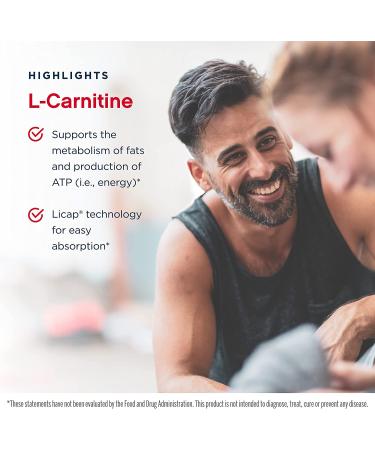 Jarrow Formulas L-Carnitine 500 mg - 100 Veggie Licaps | Premium Fat Burner & Energy Booster - Buy Online on GoSupps.com