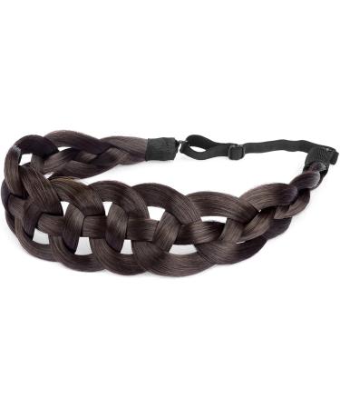 Gledola Hollow out Synthetic Hair Braided Headband Hairpiece Women Girl Beauty accessory for Women (Brunette Brown) - Buy Online on GoSupps.com