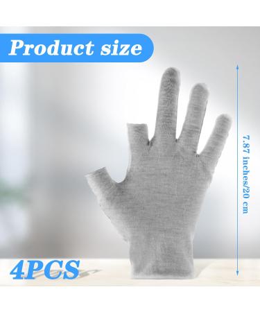 Sibba 2 Pairs Cotton Gloves Touchscreen White Moisturizing Gloves Overnight Bedtime Heal Eczema Sleeping Lotion Hand Spa Treatment Gloves Repair Rough Cracked Dry Chapped Hands Skin (Grey) - Buy Online on GoSupps.com