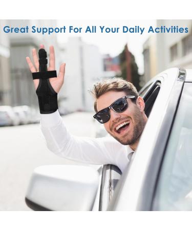 Full Trigger Finger Splint - Adjustable Hand & Wrist Brace for Pain Relief Arthritis Tendonitis & Fractured Fingers - International Shipping Available - Buy Online on GoSupps.com