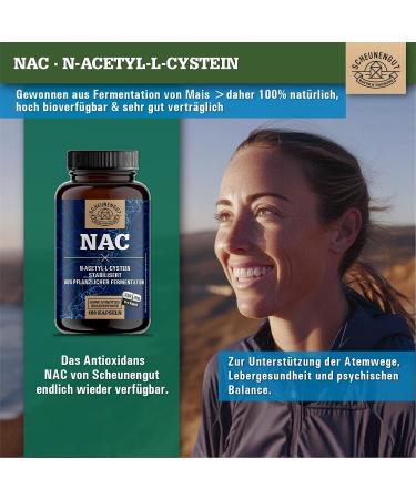 Barn Estate NAC important 750 mg N acetyl cysteine high dose per capsule high bioavailability and tolerability no additives NAC capsules NAC 800 vegan and - Buy Online on GoSupps.com