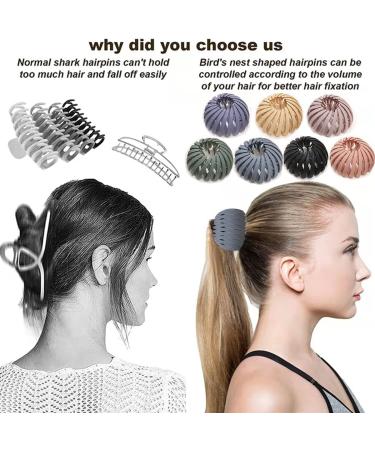LFDecor 7-Piece Bird Nest Hair Clips Set | Retractable Hair Loops Hairstyle Hairpins for Women - Buy Online on GoSupps.com