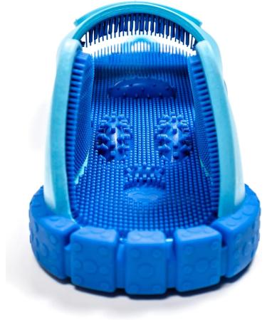 Squeaky Clean Feet Foot Scrubbers - Silicone Foot Massager and Cleaner for Shower Exfoliation - Non Slip Suction Cups - Unisex Foot Care (Blue) - Buy Online on GoSupps.com