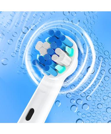 Deep Clean Replacement Toothbrush Heads for Braun Electric Toothbrushes - Compatible with Oral B Pro 100-7000 (4 Count) - Buy Online on GoSupps.com