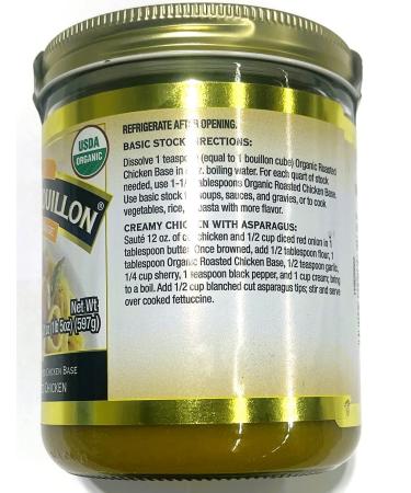 Organic Roasted Chicken Base - 21oz Jar, Made with Seasoned Roasted Chicken | USDA Organic | Better Than Bouillon - Buy Online on GoSupps.com