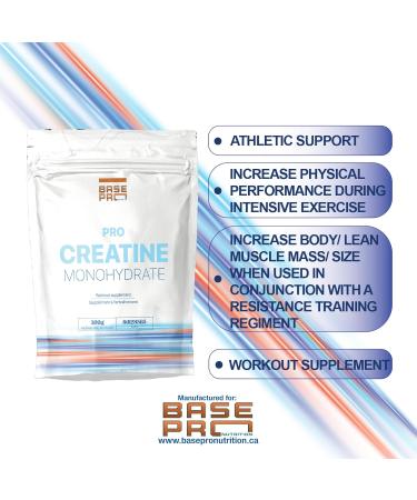 NEW | PRO Creatine Monohydrate Powder | 300g - 60 servings | Post-Workour Supplement | Improved Athletic Performance | Unflavored - Buy Online on GoSupps.com