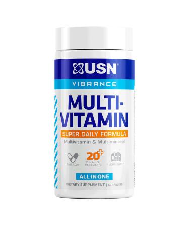 USN Supplements Super Daily Multivitamin with Essential Vitamins & Minerals and Antioxidant Support 60 Capsules