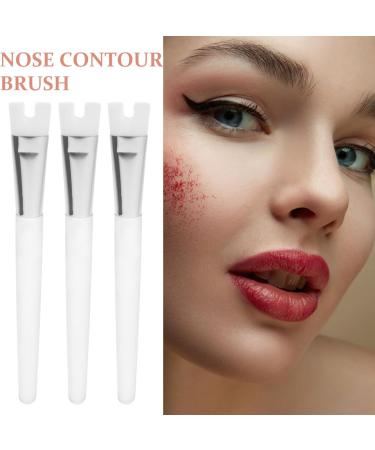 Beatifufu Nose Brush 3pcs Nose Shadow Highlighter Brush Nose Shadow Brush Nose Contour Eye Shadow Brush Makeup 14.00X1.70X1.10CM As Shown - Buy Online on GoSupps.com