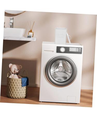 Baluue 2 Sets Washing Storage Bucket Stackable Storage Drawers Laundry White Wrought Iron - Buy Online on GoSupps.com