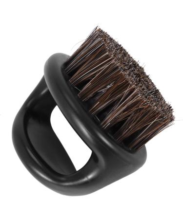 Sadkyer Portable Black Hair Brush Set for Men - Ring Design Shaving Brush & Face Cleaning Tool - Buy Online on GoSupps.com