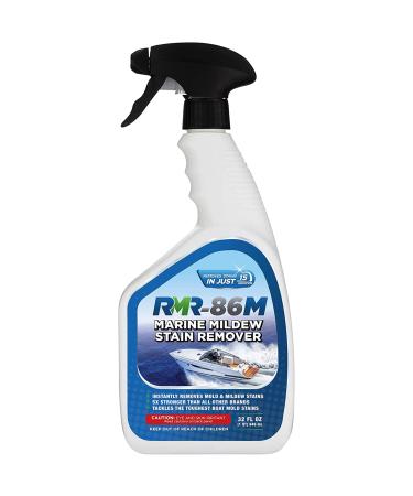 RMR-86M Marine Mildew-Stain Remover, Instantly Removes Mold Stains and Mildew Stains, Sodium Hypochlorite Formula, Less Abrasive, Easy to Use 32 Fl Oz (Pack of 1)