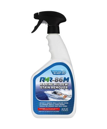 RMR-86M Marine Mildew-Stain Remover, Instantly Removes Mold Stains and Mildew Stains, Sodium Hypochlorite Formula, Less Abrasive, Easy to Use 32 Fl Oz (Pack of 1) - Buy Online on GoSupps.com