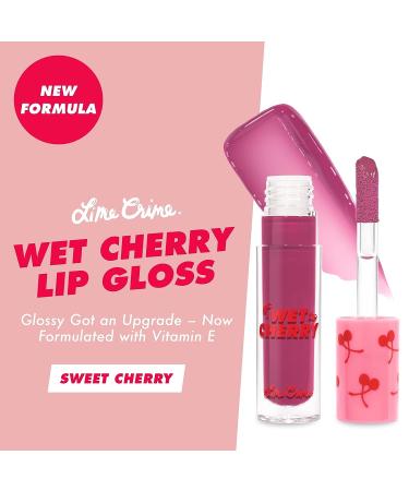 Lime Crime Wet Cherry Lip Gloss in Sweet Cherry - Lightweight, Plumping & Cherry Scented - Long Lasting Vegan Makeup - Buy Online on GoSupps.com