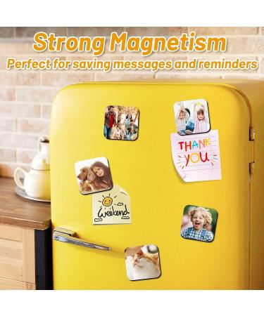 Sublimation Magnet Blanks - 40 PCS Personalized Bulk Set with 20 Larger Square Blanks and 20 Fridge Magnets - Ideal for Custom DIY Crafts and Home Decor (6 x 6 cm) - Buy Online on GoSupps.com