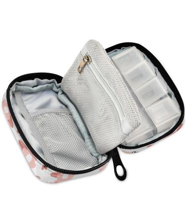 Shop PFREWN Cute Axolotls 7-Day Pill Organizer Case - Portable Weekly Vitamin & Medicine Holder for Travel - Buy Online on GoSupps.com