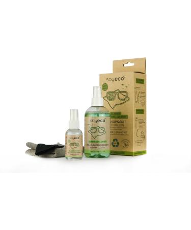 Soyeco 4-in-1 Glasses Cleaner Set | Anti-Fog Spray & Microfiber Cloths | Streak-Free Cleaning International Shipping Available - Buy Online on GoSupps.com