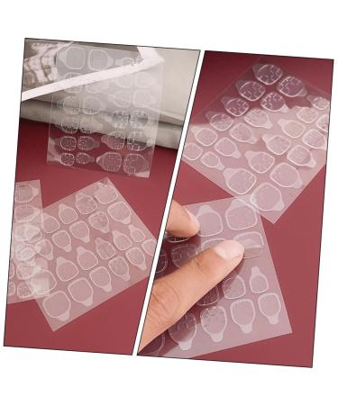 POPETPOP 20 Sheets Double Sided Adhesive Nail Stickers Fake Nails False Nails Adhesive Manicure Stickers Transparent Adhesive Waterproof Stickers Tabs Nail Adhesive Sticker Nails Detachable - Buy Online on GoSupps.com