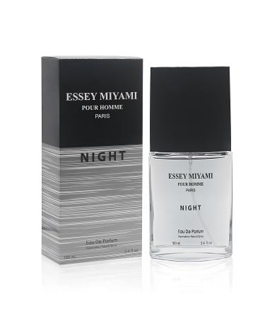 Essey Night Men's Cologne Long Lasting Romatic Scent With A Modern Twist Perfume For Men 3.4Fl Oz Eau De Toilette For Refined Occasions Essey Night 3.4 Fl Oz (Pack of 1)