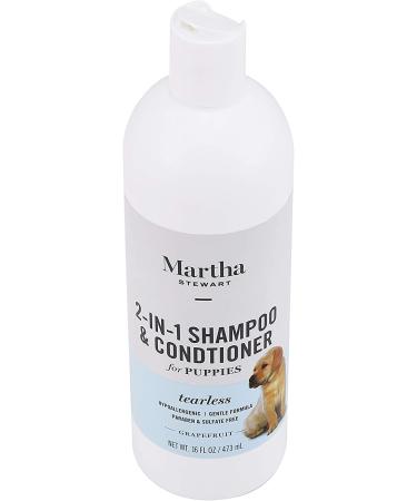 Martha Stewart 2-in-1 Puppy Shampoo & Conditioner - Sulfate-Free, Softens & Shines Coat | 16 oz Dog & Puppy Shampoo - Buy Online on GoSupps.com