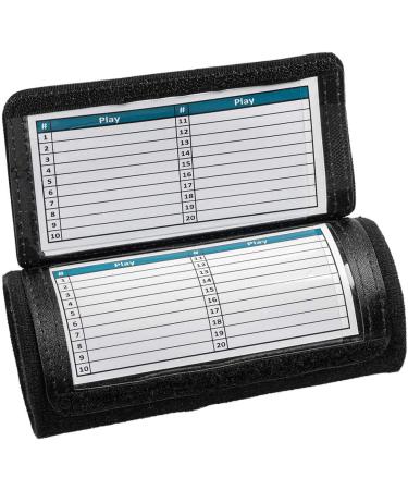 10 Pack Youth Triple Window Playbook QB Wristband - Ideal for Football, Baseball & All Sports - Black - Buy Online on GoSupps.com