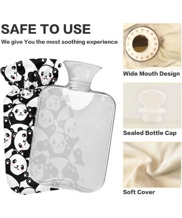 Pandas Hot Water Bottle with Cover | 1L Pain Relief & Warmth | Ideal for Hands Feet & Bed - International Shipping - Buy Online on GoSupps.com