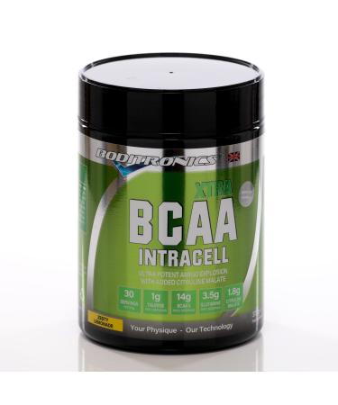 Boditronics BCAA Intracell Xtra Intra Workout Protein Powder Branched Chain Amino Acid Supplement with Vitamin B6 & B3 Immune Booster Electrolytes Amino Energy Drink Powder Zesty Lemonade 375g