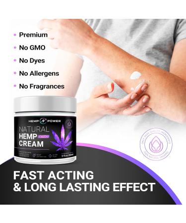 HEMP POWER Joint & Muscle Relief Cream | Hemp Menthol MSM Arnica for Back Joints Neck & Knee Support - 2 Fl Oz - Buy Online on GoSupps.com