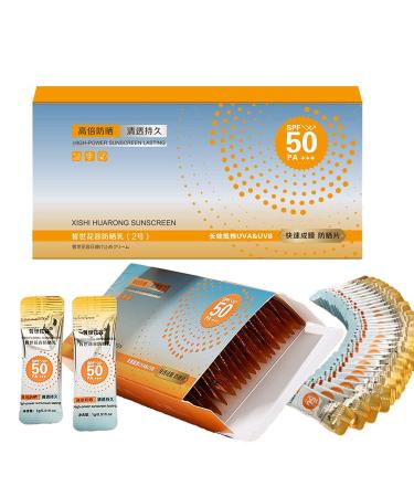 REPWEY 2 Box Super Sun Protection Sunscreen Xishi Huarong Sunscreen Spf50+ Moisturizing Sunscreen Lasting Protection Sunscreen
