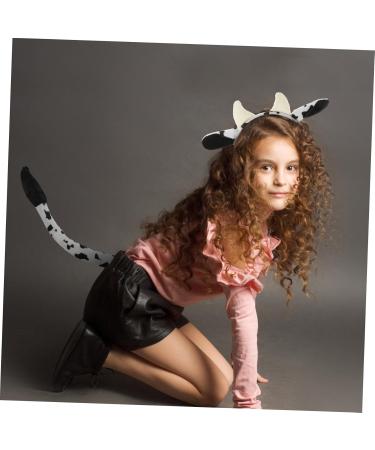 TOGEVAL 1 Set Cartoon Animal Ears Animal Headband Ears Headband Cow Tail Props Animal Costume Cow Costume for Cosplay Stuffed Animals Costume Cosplay Cow Props Tails Costume Animal Tail - Buy Online on GoSupps.com