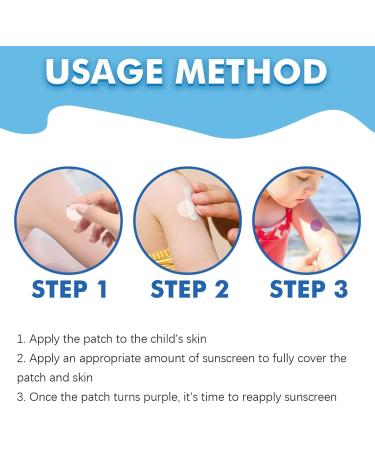 UV Sunscreen Stickers UV Detection Reminder Color Changing Sunscreen Test Stickers for Beach Swimming and Adults - Buy Online on GoSupps.com