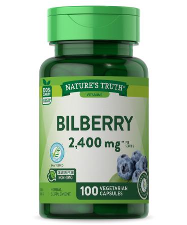 Nature's Truth New Bilberry 2,400 mg 100 Capsules