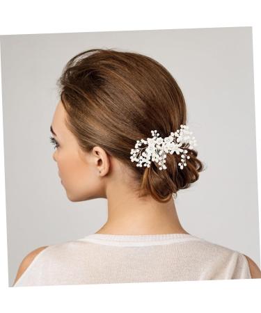 FRCOLOR Flower Rhinestone Comb Decorative Hair Combs Floral Hair Accessories Floral Hair Clip Pearl Hair Comb Women Hair Headpiece Wedding Headpiece Made of Flower Hair Hair Accessories Made of Pearls - Buy Online on GoSupps.com