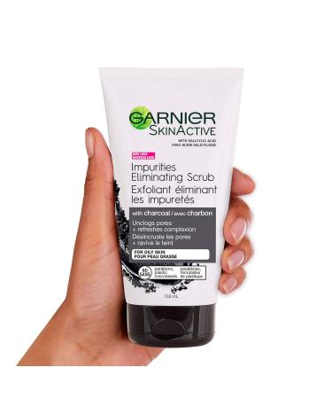 Garnier SkinActive Charcoal Blackhead Eliminating Scrub - 5 fl oz | 150mL | Packaging May Vary - Buy Online on GoSupps.com