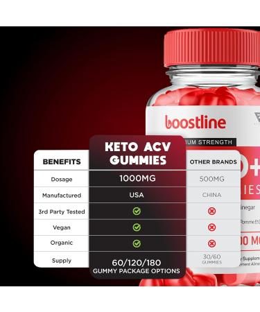 (3 Pack) Boostline ACV Keto Gummy Boost Line Keto Apple Cider Vinegar Health Support Supplement Suppl ment avanc de soutien la sant au vinaigre de cidre de pomme BoostLine Keto (180 Gummies) - Buy Online on GoSupps.com