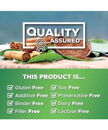 Ceylon Cinnamon Capsules 1800mg - Extra Strength Certified Organic True Cinnamon Powder Formula for Energy & Heart Support Bottled in USA Non-GMO Gluten Free Sugar Free Supplement 180 Capsules 180 Count (Pack of 1) - Buy Online on GoSupps.com