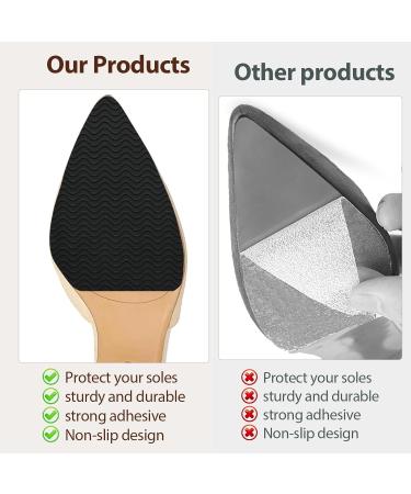 4 Pcs Non-Slip Shoe Pads - Silicone Anti-Slip Grips & Sole Protectors for High Heels - Self-Adhesive Shoe Gummies for Women (Black 5.8 x 3.9 inch - Buy Online on GoSupps.com