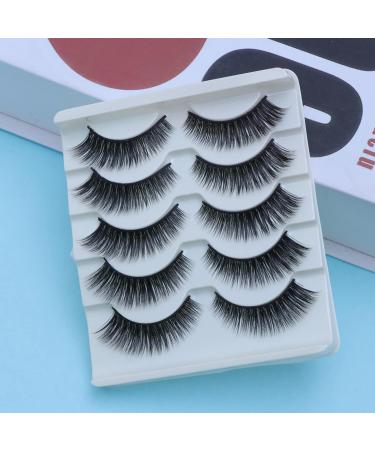 FRCOLOR Reusable Black Eyelashes Pairs Eyelashes handmade eye Faux soft fake lash Cat Eye Long Eye soft thick natural false Fake 3d set Grafting Tool - Buy Online on GoSupps.com