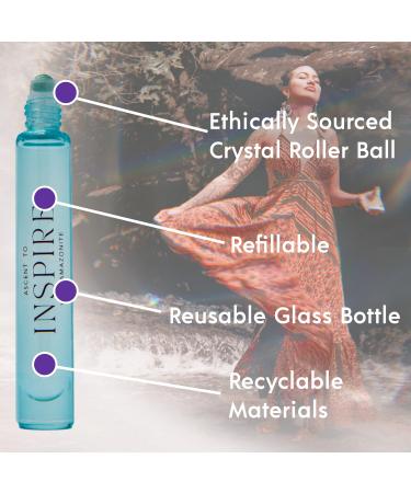 ASCENTION Ascent to Inspire Astral Elixir | Clean Perfume with Amazonite Healing Crystal Rollerball | Skin Safe Roll-On Parfum | Invigorating Ocean Scent w/Coconut Flower Sea Salt & Palo Santo Ascent to Inspire 0.34 Fl Oz (Pack of 1) - Buy Online on GoSupps.com