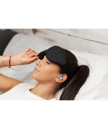 3D Memory Foam Sleep Eye Mask - Total Blackout for Ultimate Comfort | International Shipping Available - Buy Online on GoSupps.com