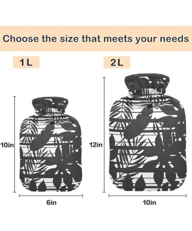 Buy Naanle Palm Leaves Flower Hot Water Bottle | 1L Transparent Heat Therapy for Pain Relief | Ideal Hand & Foot Warmer - International Shipping - Buy Online on GoSupps.com
