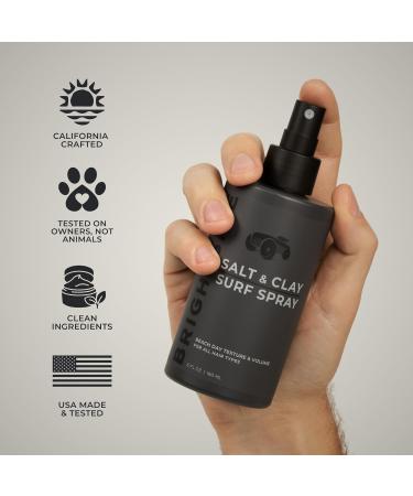 Salt & Clay Surf Spray - Hair Texturizing & Volumizing Spray - Salt & Clay Silica Witch Hazel & Green Tea Blend - Beach Style Hair - For All Hair Types - Travel Size - TSA Approved (3oz) 3 Ounce - Buy Online on GoSupps.com