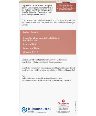 Doppelherz Haut & Fell Complex for Cats - Skin & Fur Support for Dermatosis & Hair Loss - 25 Licks - Buy Online on GoSupps.com