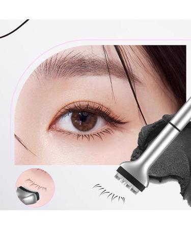 Lower Lash Stamp lower lash stamp with ink 2-in-1 Waterproof Eyeliner & Lower Eyelash Stamp Artifact Set with Individual Liquid Eyeliner Eyeliner Stamps Tool for Lower Eyelash (Black) - Buy Online on GoSupps.com