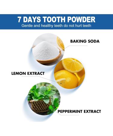 7 Days Teeth Whitening Powder - Effective Tooth Brightening & Whitening Toothpowder for Instant Results - Buy Online on GoSupps.com