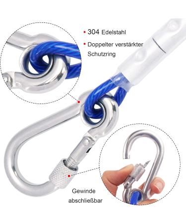 Durable Tie-Out Leashes for Dogs | 3/6/9/15m Blue Yard Leashes | Perfect for Safe Outdoor Use - Buy Online on GoSupps.com