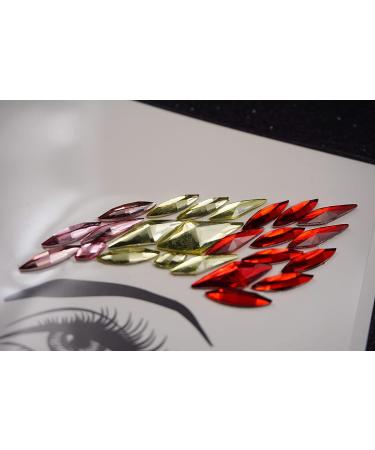 Halloween Face Jewels Stick On Body Stickers - Festive Temporary Tattoo for Christmas Party & Mermaid Outfit - SV04 - Buy Online on GoSupps.com