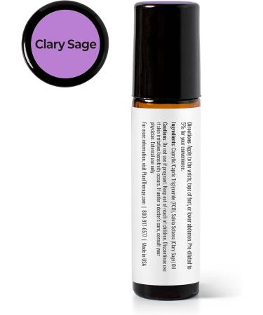 Buy Plant Therapy Clary Sage Essential Oil Roll-On 10 mL - 100% Pure & Natural Aromatherapy for Relaxation & Wellness - Buy Online on GoSupps.com